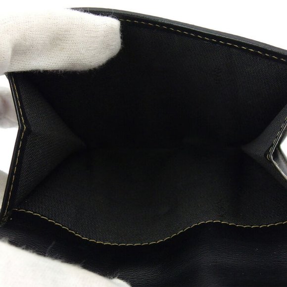 Authentic FENDI W hook purse pecan beige PVC ~ leather Auth used - Picture 9 of 9